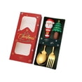 thumbnail image 1 of Amzcrzy Forks Christmas Spoon Christmas Dessert Spoon Fork Stainless Steel Tableware Set Cute Doll With Hand Gift Some Tableware Utensils Flatware Camping Utensils, 1 of 6