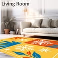 thumbnail image 2 of ODIKA 5'x7' Machine Washable Non-Slip Area Rug, Seasonal Weather Discovery featuring Four Climate High Traffic Rug with Pad, Yellow, 685576, 2 of 8