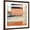 Brown Frame, variant on Art.com Orange & Blue II Art Print by Sharon Gordon, 30" x 30"