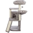 thumbnail image 4 of TRIXIE Adriana Plush & Sisal 3-Level 41.7" Cat Tree with Scratching Posts & Condo, Gray, 4 of 8