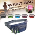 thumbnail image 2 of Riñonera deportiva impermeable, riñonera ligera con bolsillos con cremallera, cartera para teléfono, bolso de hombro para hombres y mujeres, senderismo y correr YUNYI BRAND  Deportes, 2 of 8