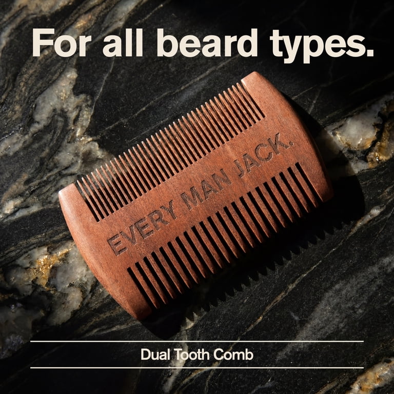 Every Man Jack Beard & Mustache Comb, Ebony Wood photo 3