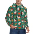 thumbnail image 2 of Wukai Cartoon Turkey Print Men Hoodies Fleece Sweatshirts Long Sleeve Sweaters Pullover Fall Outfits Winter Clothes-Large, 2 of 7
