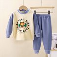 thumbnail image 2 of HCNTES Baby Boy Winter Clothes Toddler Boys Outfit Sets Soft Kids Fall Clothes Casual Long Sleeve Cartoon Animals Alphabet Print Cotton T Shirts and Pants 3M 6M 12M 1T 2T 3T 4T 5T 6T, 2 of 4