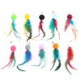 thumbnail image 1 of Paquete de 10 plumas de repuesto para juguetes interactivos para gatos, entretenimiento en interiores., 1 of 5
