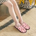 thumbnail image 5 of House Slippers for Women Men - Flowers And Ladybugs Lightweight House Shoes Fuzzy Slippers, Soft Slip-On Cozy House Slippers for Woman Indoor Outdoor, 5 of 7