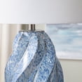 thumbnail image 5 of Crestview Collection Janice 3-Way Swirl Ceramic Table Lamp with White Linen Shade, 5 of 5