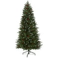 thumbnail image 5 of Nearly Natural Clear Prelit 300 LED Holiday Pine Snow Tipped Spruce Artificial Christmas Tree, 6', 5 of 9