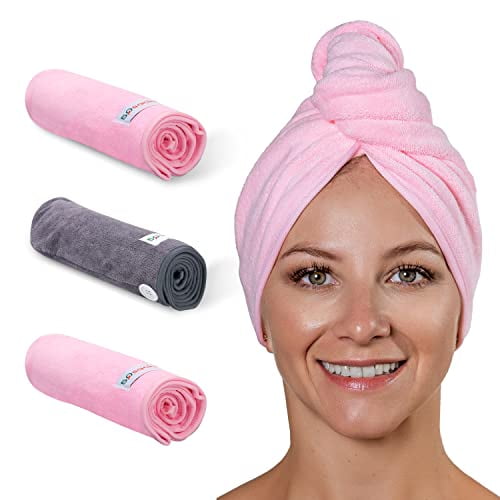 Large Microfiber Hair Towel Wrap for-Curly Hair and Thick Long Wavy Hair, Set of Large Microfiber Hair Towel Wrap for-Curly Hair and Thick Long Wavy Hair, Set of