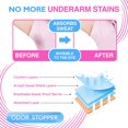 thumbnail image 2 of LOVEVER Lot de 100 Coussinets Anti-Transpiration pour Aisselles - Coussinets Jetables pour Combattre l'Hyperhidrose et la Transpiration Excessive pour Femmes et Hommes - Protège-Robe Non Visible, 2 of 6
