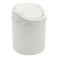thumbnail image 2 of Desktop Mini Waste Garbage Can with Swing-Lid, Stylish Countertop Bin, Table Waste Paper Basket, Small Can for Office Bathroom Children Bedroom, 2 of 6