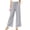 Gray, variant on 2026 Womens Pants Wide Leg High Waisted Adjustable Drawstring Trousers with Pockets Casual Lightweight Gray M