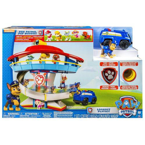 paw patrol hq lookout playset