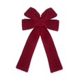 thumbnail image 4 of Lazo Navideño Rojo para árbol de Navidad, Lazos de Terciopelo, Lazo Grande para árbol de Navidad, Decoraciones para Exteriores para Fiestas., 4 of 9