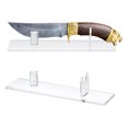 thumbnail image 1 of Unique Bargains 2 Pack Acrylic Knife Display Stand, Sword Display Holder Rack for Display the Knife on the Desktop Clear, 1 of 5