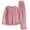 Hot Pink, variant on qolati Women's Pajamas Sets Causal Fuzzy Fleece Long Sleeve Pullover and Pants Pjs Set 2 Piece Furry Loungewear Sleepwear