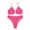 Bikini Tankini Coverup Swimsuits Pink on Clearance, variant on BSDJILFG 50% Women Plus Size Two-Piece Swimsuit Ruffle High Waisted Bikini Flounce Tummy Bathing Suit Swimwear