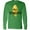 Kelly Green, variant on Inktastic Aw, Shucks! Corn on the Cob Humor Long Sleeve T-Shirt