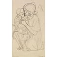 thumbnail image 3 of Ford Madox Brown 10x14 Black Modern Framed Museum Art Print Titled - Our Ladye of Good Children - Angel Holding a Child, 3 of 5