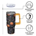thumbnail image 3 of 30oz Halloween Tumbler with Handle, Cute Ghost | Print | Halloween Gifts for Women & Men | with Lids and Straws | Stainless Steel Insulated | Water Bottle Travel Mug, 3 of 5