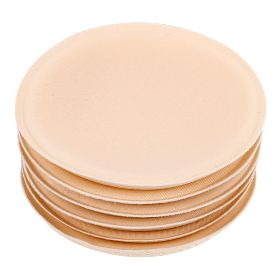 Minkissy 3Pairs Women Round Beige Sponge Cloth Removable Cup Pads for Sports Bras Swimsuit Inserts 4.60X4.60X1.57In