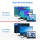 thumbnail image 3 of Adaptador USB C a HDMI dual, estación de acoplamiento 7 en 1 para Dell XPS, 3 of 7
