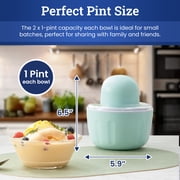 Elite Gourmet EIM5251 2x1 Pint Electrc Ice Cream Maker
