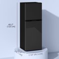 thumbnail image 3 of HOMCOM Mini-Frigo avec Congélateur 4,6 Pi3 Réfrigérateur Compact à 2 Portes Noir, 3 of 10