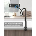 thumbnail image 4 of Acuvar Tablet Stand Holder for Bed, Gooseneck Mount with Adjustable Flexible Arm Compatible with iPad Air Pro Mini, Samsung Tab, Nintendo Switch Other 4.7"-11" Device, 4 of 8