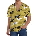 thumbnail image 1 of Fotbe Horsemen In Horseraces Camisa Estampada de Manga Corta para Hombre, Casual de Verano, Estilo Playero, Sin Arrugas-X-Large, 1 of 5