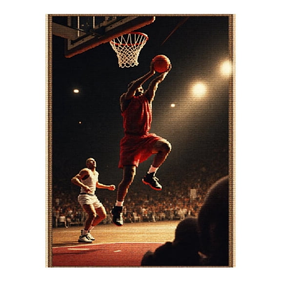 Diamond Art Kit for Adults, Classic Basketball Print No.20 Diamond Painting for Adults Beginners, 5D DIY Diamond Art Painting Kits, Colorful Diamond Painting Craft for Home Decor 12x16