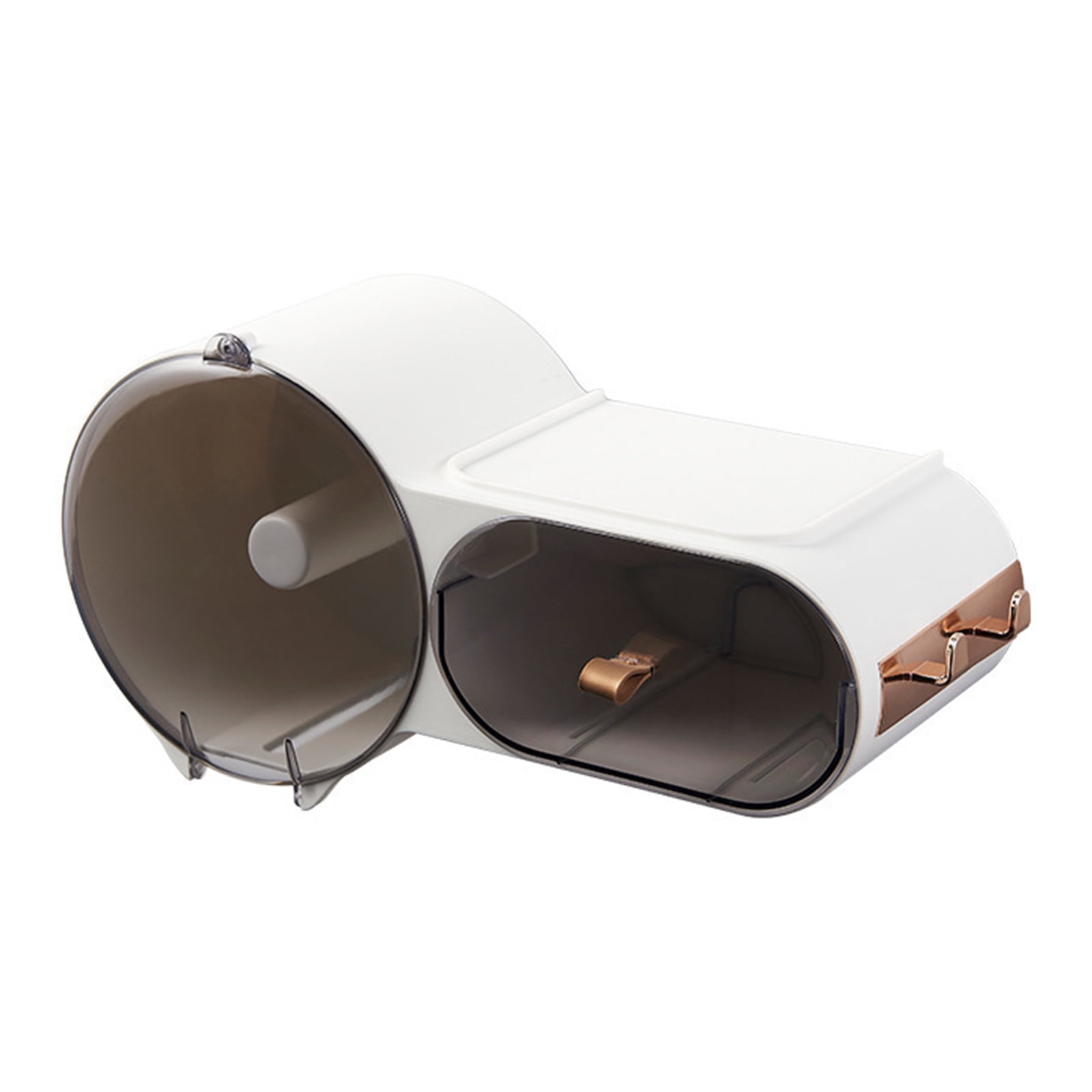 CHOMOEN Bathroom Roll Toilet Paper Holder Plastic Tissue Box Dispenser