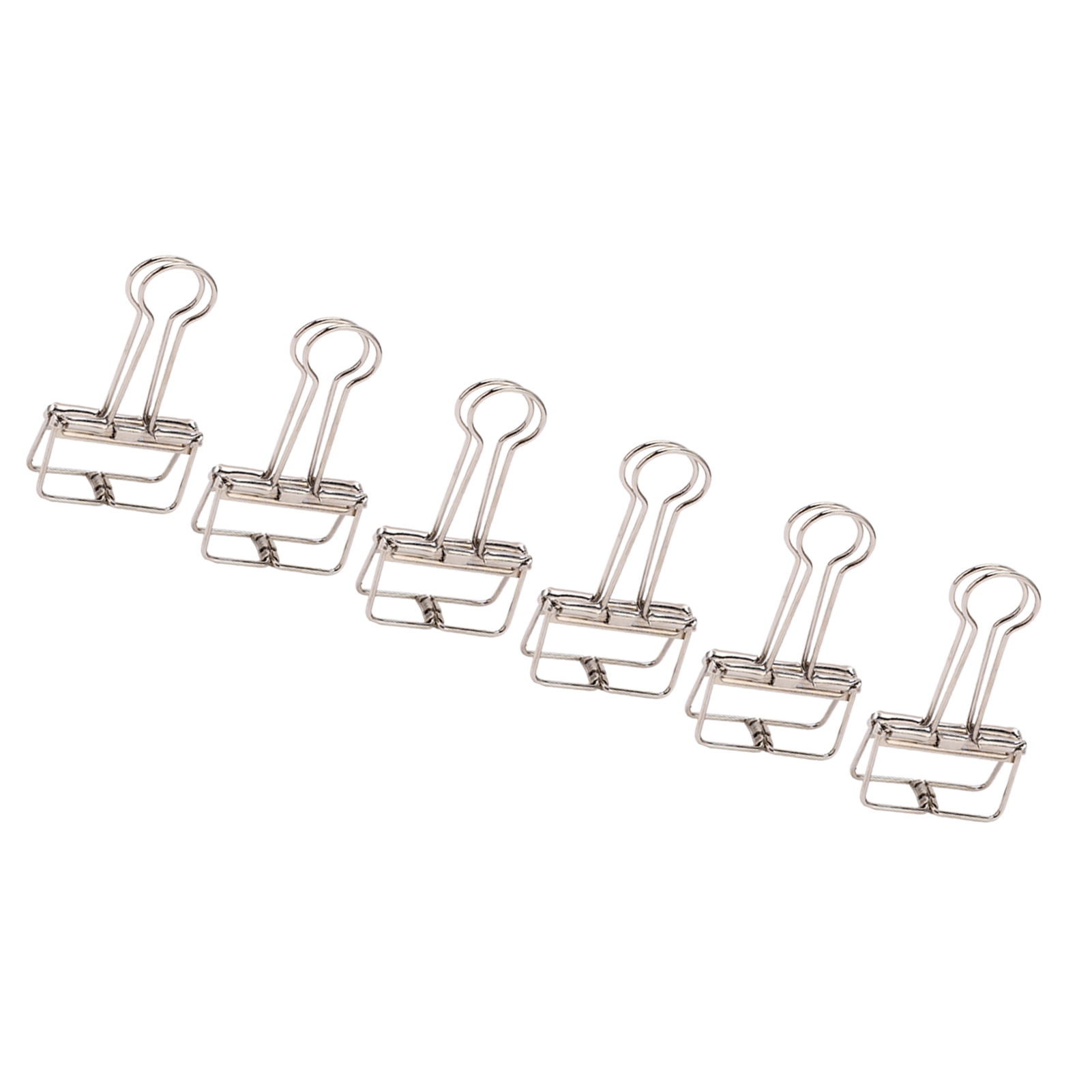 Paper Binder Clips, Convenient Strong Clamping Force 50Pcs Hollow