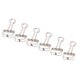 thumbnail image 4 of 50 clips de metal huecos para carpetas, abrazaderas de papel duraderas multiusos para documentos, certificados, billetes, ropa, color plateado, 4 of 5