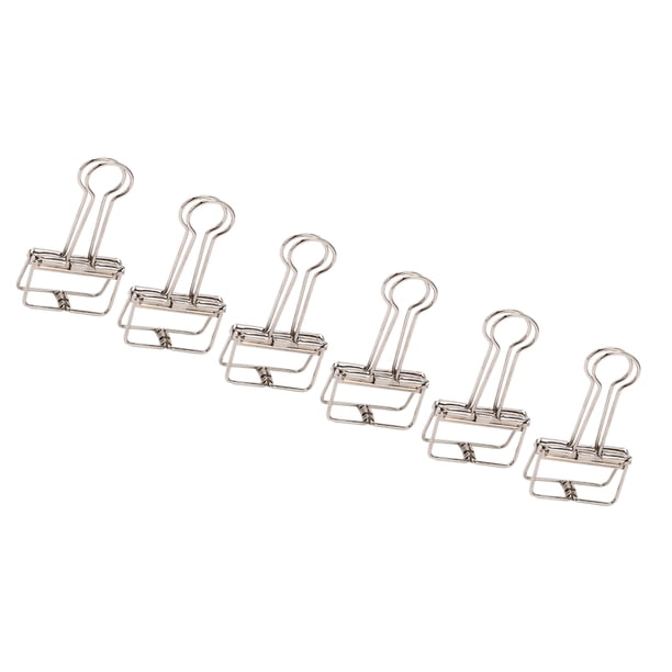 Clips de carpeta huecos, 50 Uds., Clips de carpeta de papel huecos de Metal, Clips de carpeta huecos de Metal, construidos para durar Jadeshay A
