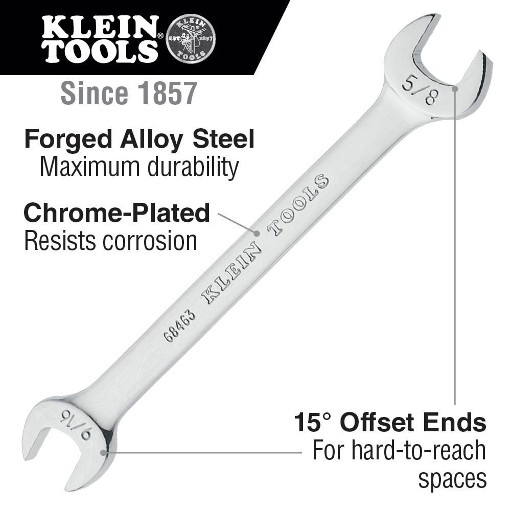Klein Tools 68452 7-Piece Open-End Wrench Set