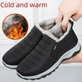 thumbnail image 2 of Winter middle-aged and elderly couple cotton shoes fleece-lined thick warm comfortable cotton boots slip-on women's cotton shoes, 2 of 5