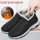 thumbnail image 2 of Zapatos de algodón para parejas de mediana edad y mayores de invierno, botas de algodón gruesas, cálidas y cómodas con forro polar, zapatos de algodón para mujer sin cordones, 2 of 5