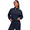 Dark Navy, variant on G4Free Smoofit Modal Soft Women's Half-Zip Pullover Mock Neck Long Sleeve Sweatshirts with Side Slits