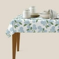 thumbnail image 3 of Spring Floral Tablecloth Rectangle 60 x 84 Inch Blue Hydrangea Flower Table Cloth Polyester Fabric Vintage Summer Flowers Table Cover for Kitchen Holiday Party Dining Picnic Outdoor Decor, 3 of 5