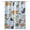 Blue, variant on Cat Kitchen Curtains Funny Cute Fish Leaves Bubble Cafe Short Curtains for Bathroom Blackout Window Curtain Grommet Small Window Treatment Tier Drapes for Bedroom Living Room 27.5"x39"x2