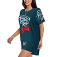 thumbnail image 3 of Womens Pajama Sets With Pocket, Happy Father's Day (3) Lounge Sets Short Sleeve Sleepwear PJ Sets for Women, 3 of 6