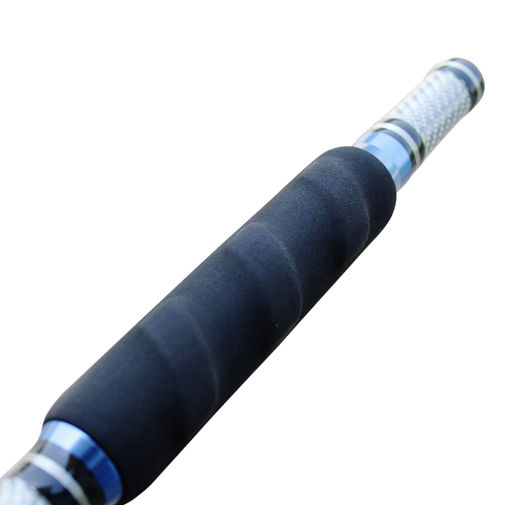 CarbonZeal 3-piece Carbon Fiber Portable Boat Fishing Rod Graphite Boat Rod, Saltwater Fishing Rod, Spinning Fishing Rod Fishing Pole