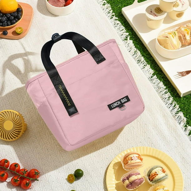 Bolsa térmica para el almuerzo para mujer, compacta, reutilizable, para llevar en el bolso o en el lonchera.