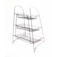 thumbnail image 4 of FixtureDisplays® 3-Tier Wire Display Rack Bakery Snacks Confection Tray Display Countertop Stand Black 120047, 4 of 7