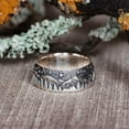 thumbnail image 2 of S925 Vintage Silver Couple's Loyal Wolf Totem Ring Simple Fashion Wedding Engagement Ring for Men and Women, 2 of 5