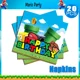 thumbnail image 4 of Artículos para fiestas de cumpleaños de Super Mario Bros, sombreros, juegos de dibujos animados, decoraciones para niños, platos de papel, globos, vajilla, artículos para baby shower, 4 of 5