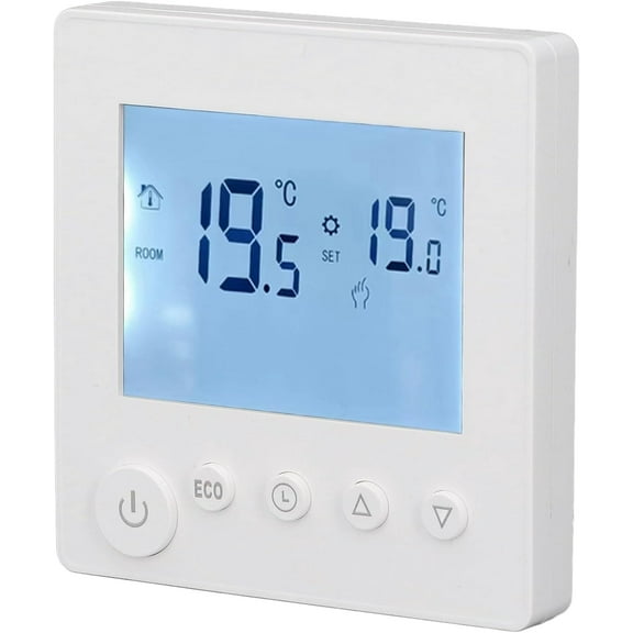 LANFENG Electric Baseboard Heaters Thermostat, Programmable Thermostat with LCD Display, High Accuracy Smart Thermostat for Electric Heating System