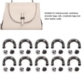 thumbnail image 4 of U Rings, 10 Sets Metal U Rings Buckle Handbag Connector with PH Screws Strong Long Lasting StableTrusted for Leather Crafts, 4 of 7