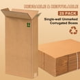 thumbnail image 5 of 25 Pack Long Narrow Cardboard Moving Boxes – 12" x 4" x 31" – Ideal for Long Items Packing & Organizing, 5 of 6